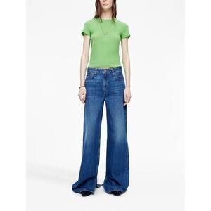 NEW! RE/DONE Size 24 Low Rider Loose Crystal Bay Fade $395 msrp Jeans G18-12